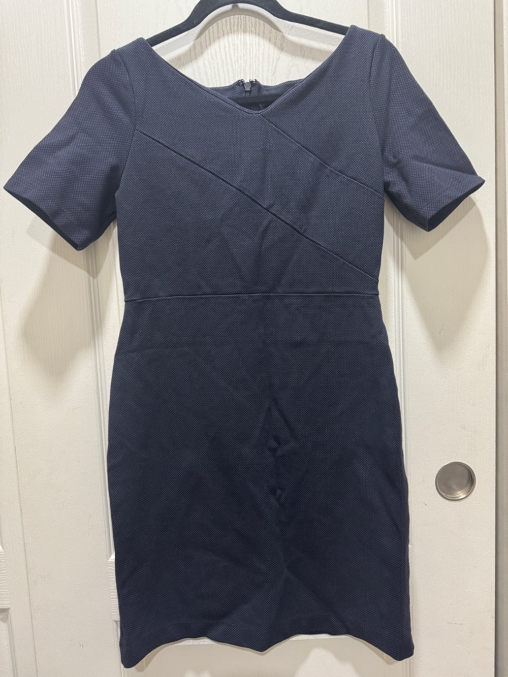 Banana Republic Size 6 Navy Sheath Midi Dress Career Work Office